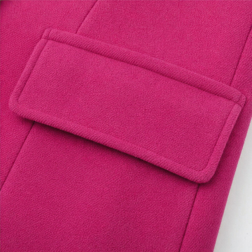 Wearbella – Płaszcz wełniany w stylu podwójnego zapięcia