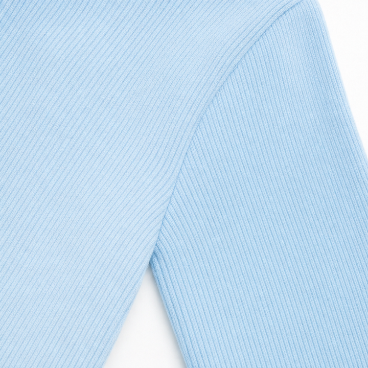 Bowdrift – Sweter z prążkowanym dekoltem w kształcie kokardy