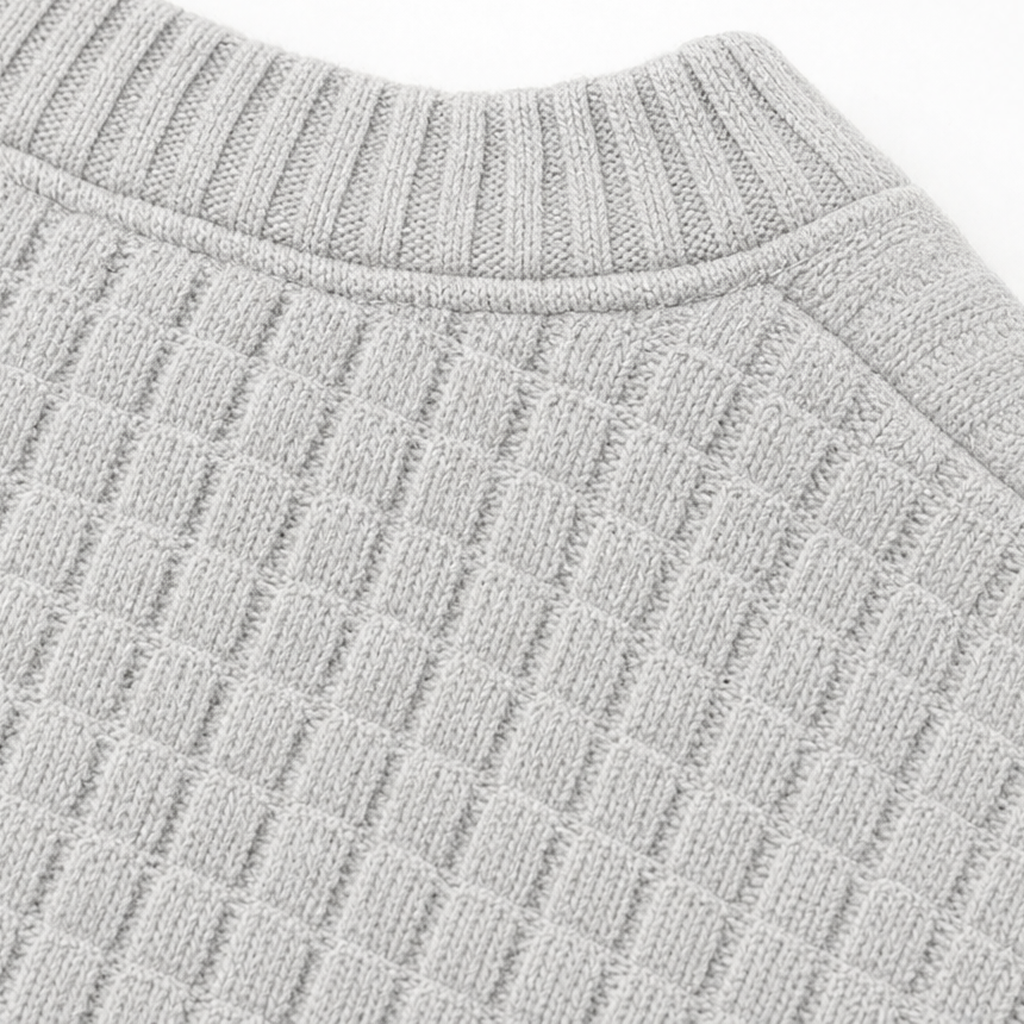 Wearla – Żebrowany top typu Henley z dzianiny waffle