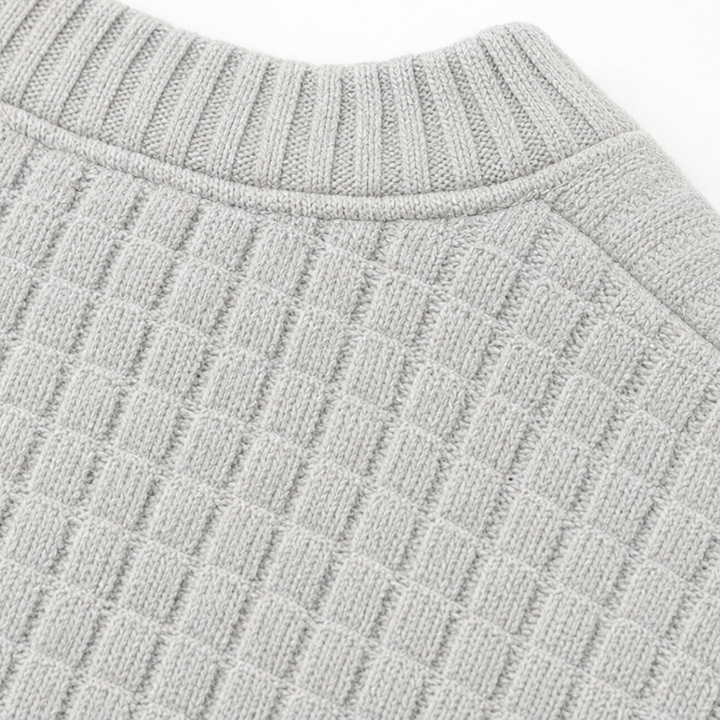 Wearla – Żebrowany top typu Henley z dzianiny waffle