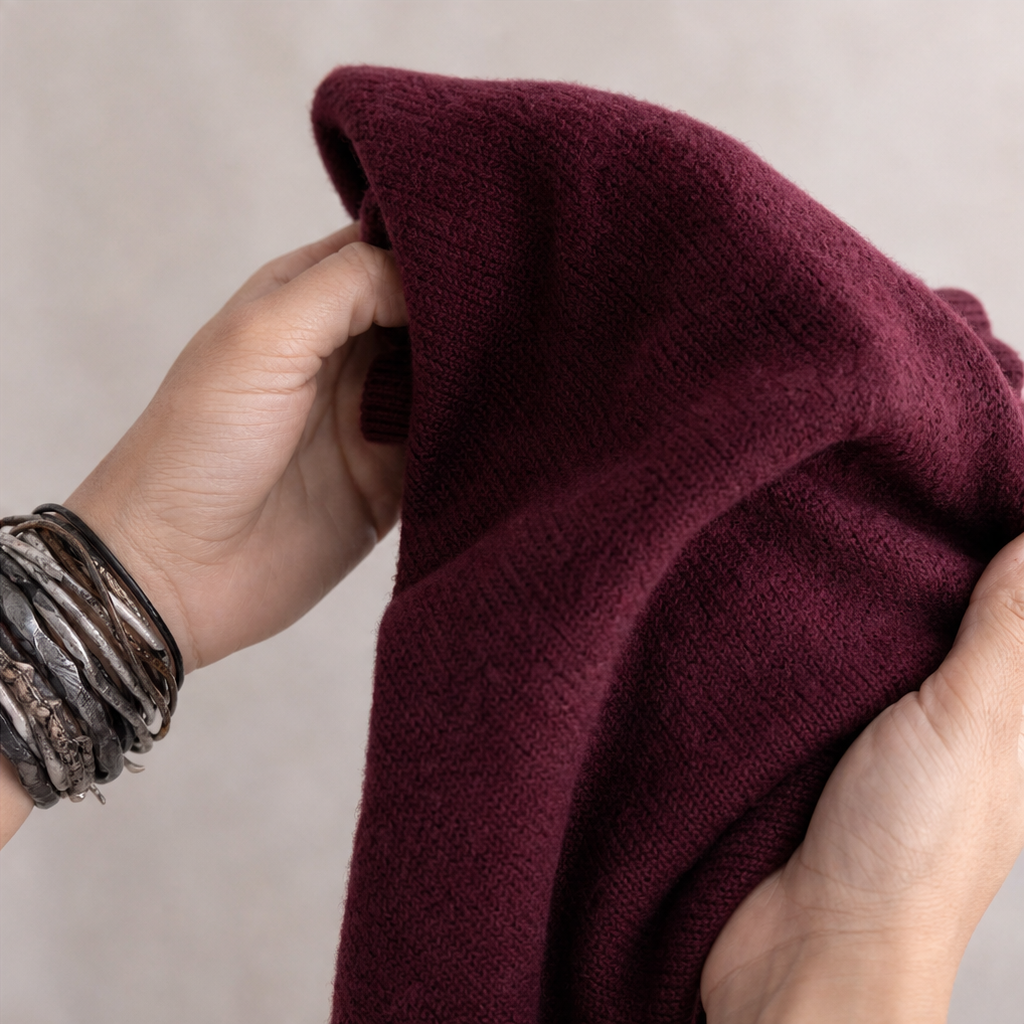 Wearbella – Sweter z wycięciem w kształcie łzy i rękawami lampionowymi