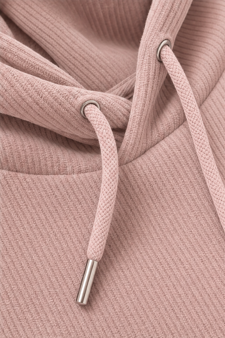 Corduvie – Bluza z kapturem w wyglądzie sztruksu z kieszeniami