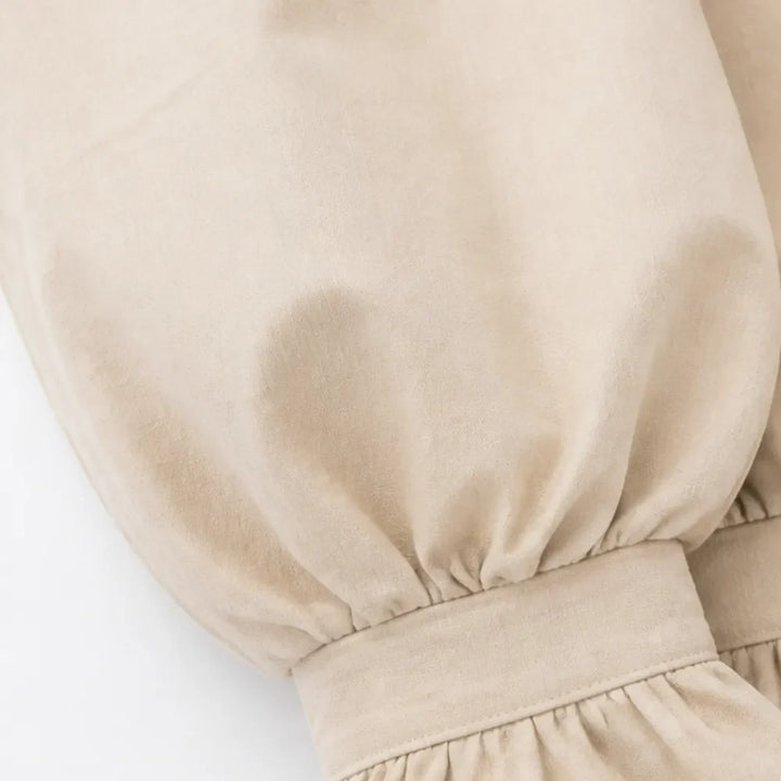 Verona – Spodnie w stylu lampionów z wysokim stanem i falbaniastym mankietem