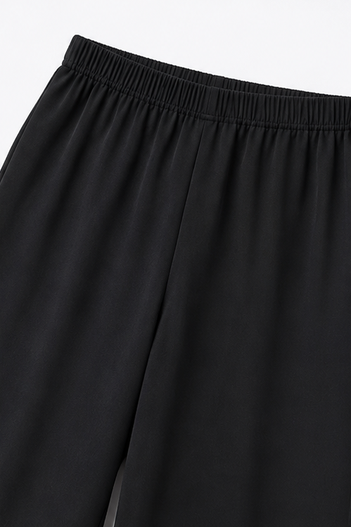 Draperie – Asymetryczny zestaw spodni z szerokimi nogawkami