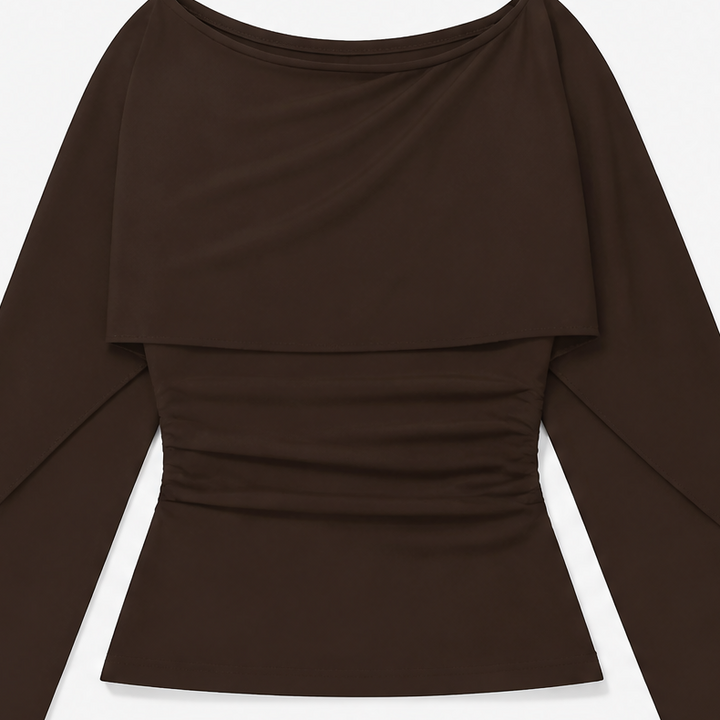 Wearbella – Narzutka z falbaną i rękawami nietoperzami