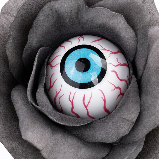 Occulis – Sztuczna Róża z Oczkiem na Stanie (2 Łodygi)