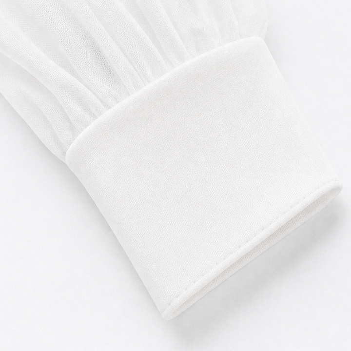 Wearbella – Sukienka midi z siateczkowymi rękawami i stójką