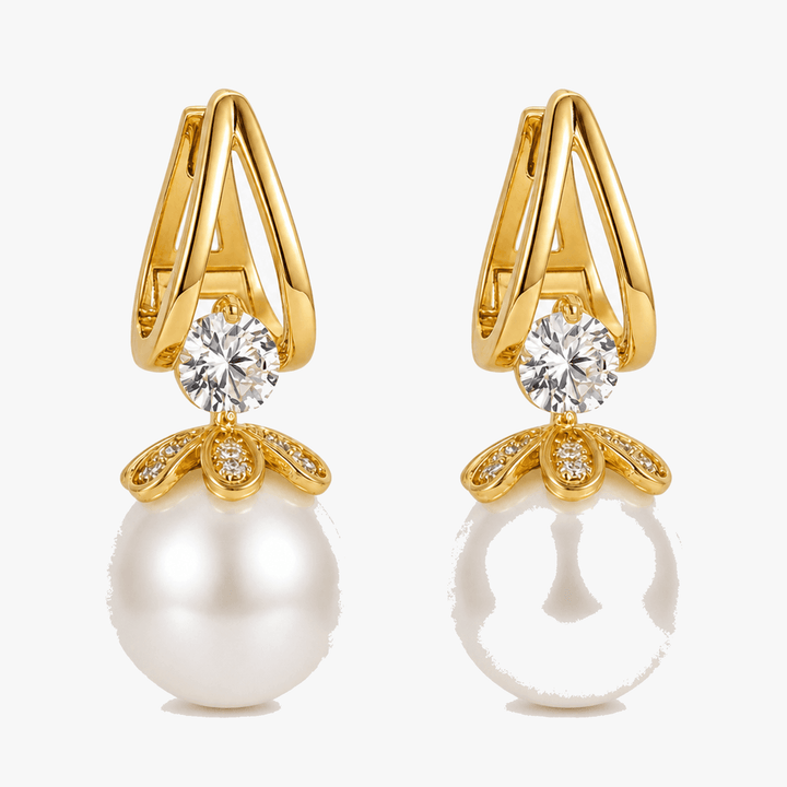 Florenza – Kolczyki z Kropelkami Perłowymi