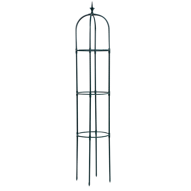Floretta - Ogrodowy obelisk treliżowy dla roślin pnących, stal pokryta tworzywem sztucznym
