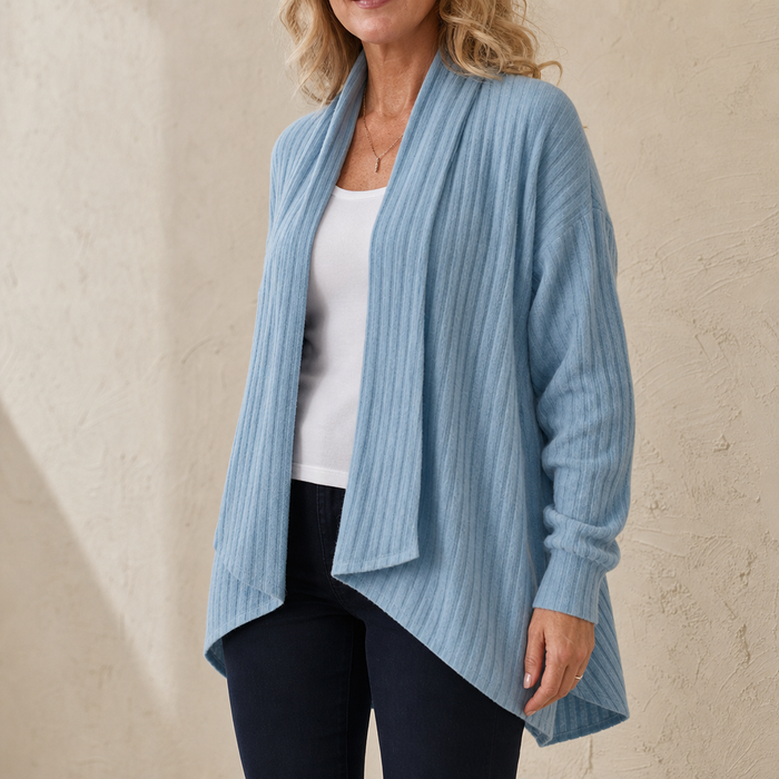 Draperly – Kardigan z otwartym przodem w stylu wodospadu