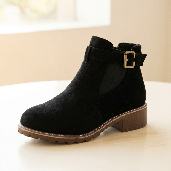 Solace – Niskie botki na obcasie typu slip-on dla kobiet