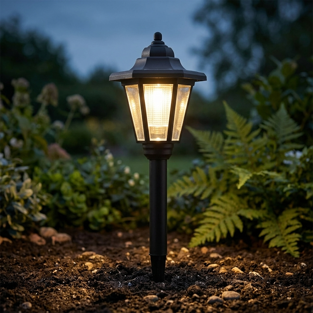 Lumivera – Vintage Sześcienna Lampa Ogrodowa Solarna