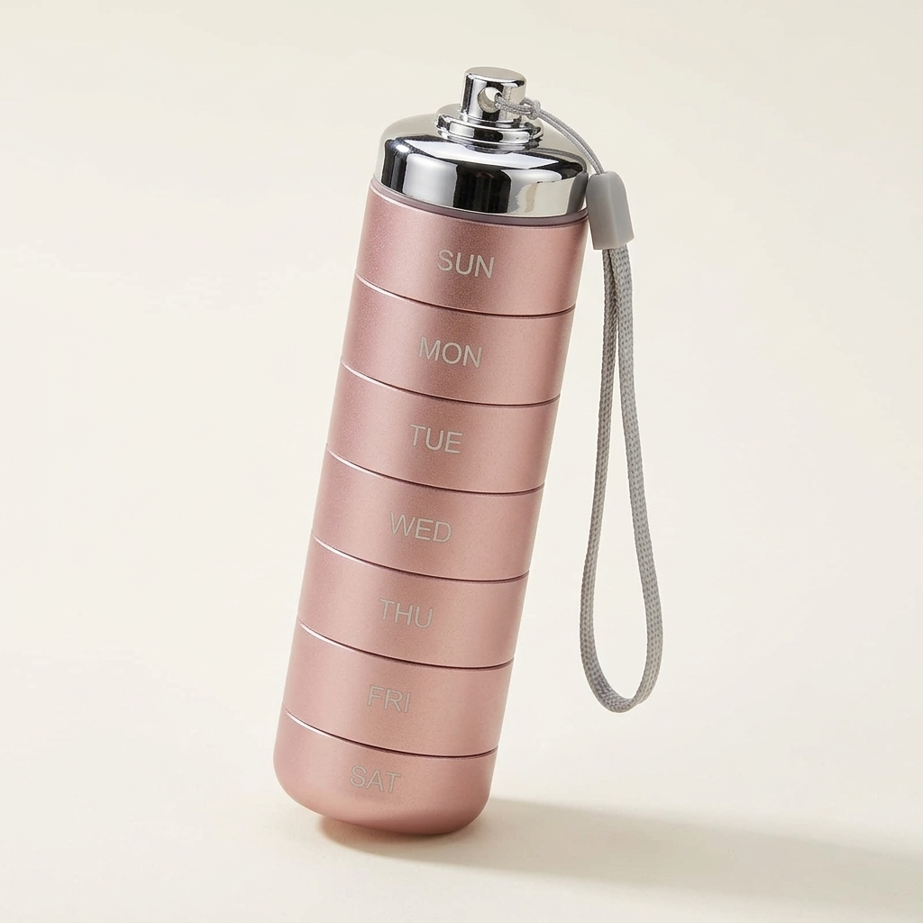 Pillvault – Wodoodporny 7-dniowy aluminiowy organizer na leki