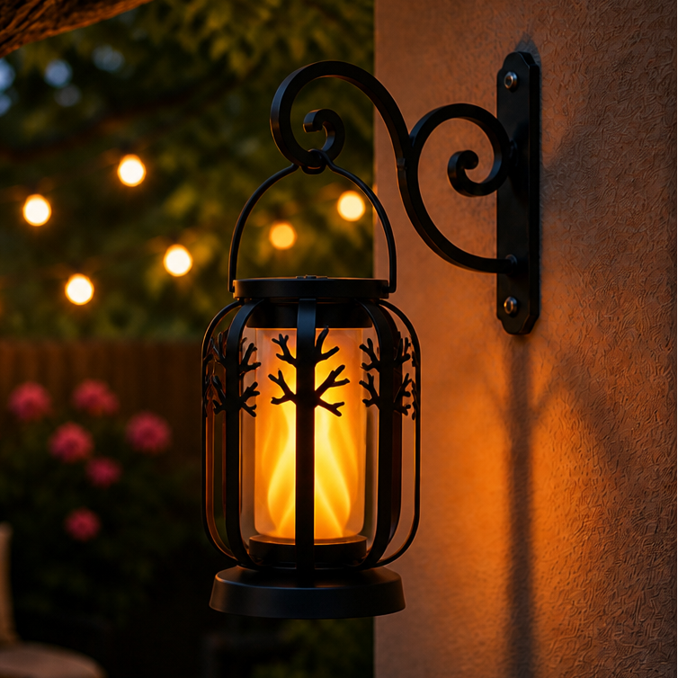 Emberlyn – Lampa wisząca z migoczącym płomieniem słonecznym