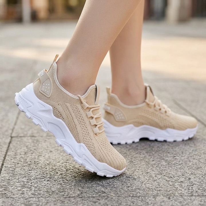 Aerloom – Damskie Oddychające Sneakersy Dzianinowe na Całodniowy Komfort