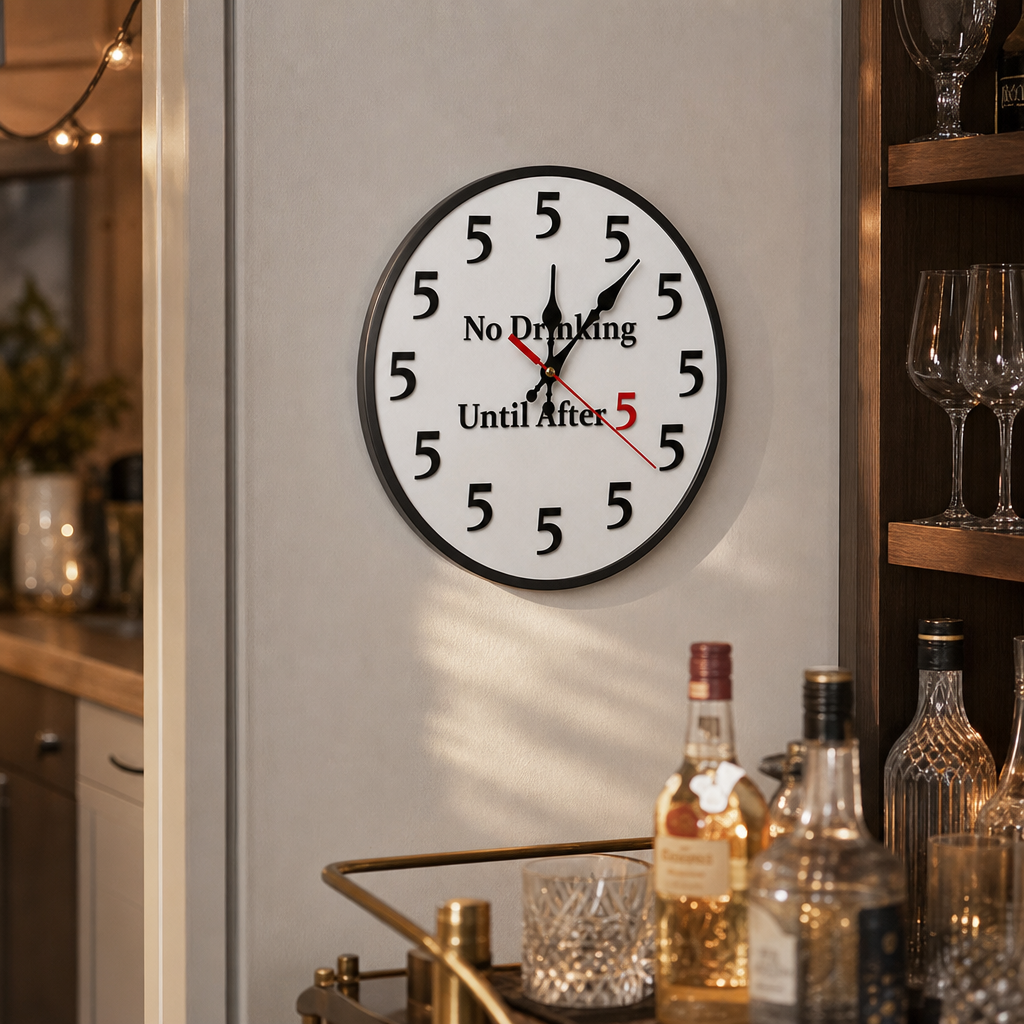 After Five – Zegar ścienny z piwem All-5-Hour