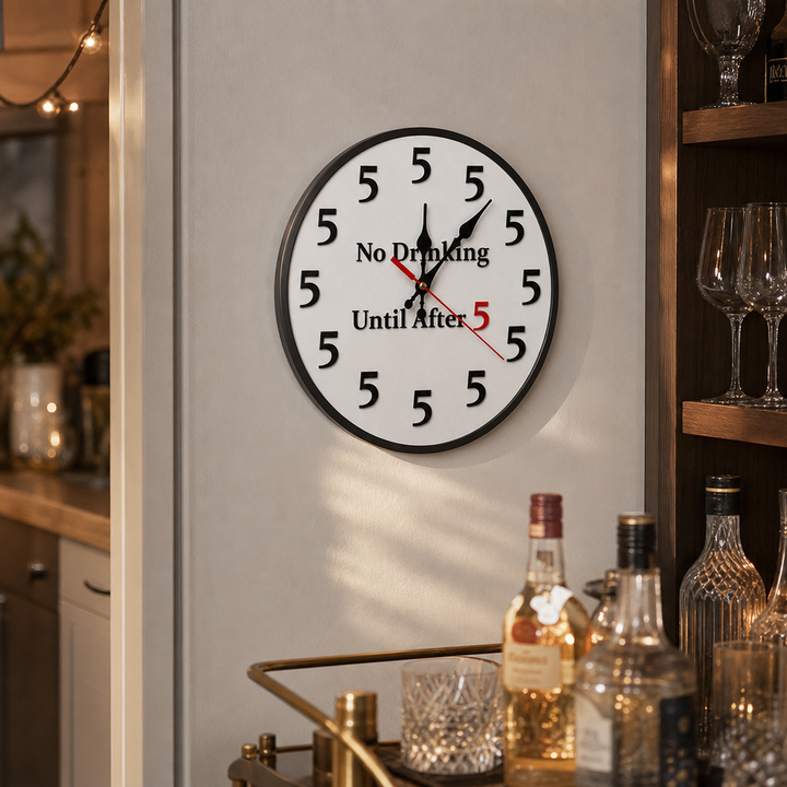 After Five – Zegar ścienny z piwem All-5-Hour
