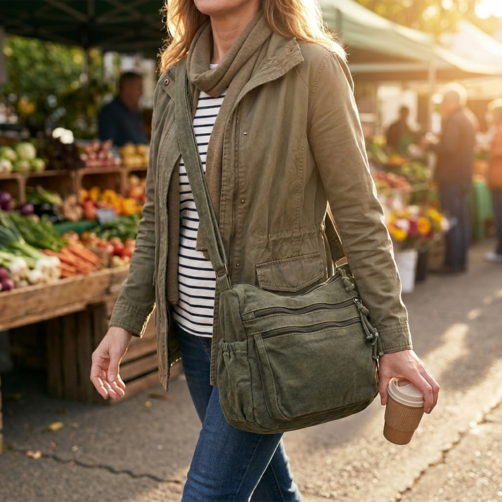 Carvia – Torba Hobo z Prania Canvas na Co Dzień