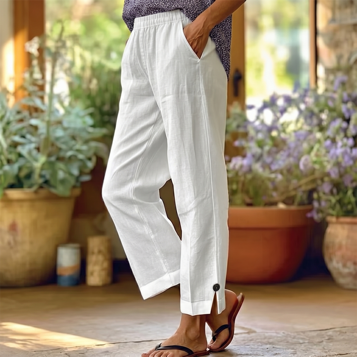 Womee – Kobiece Spodnie Cropped Soft-Stretch