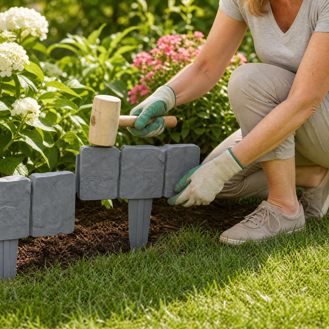 Lawnframe – Kamienna obrzeże ogrodowe do wbijania