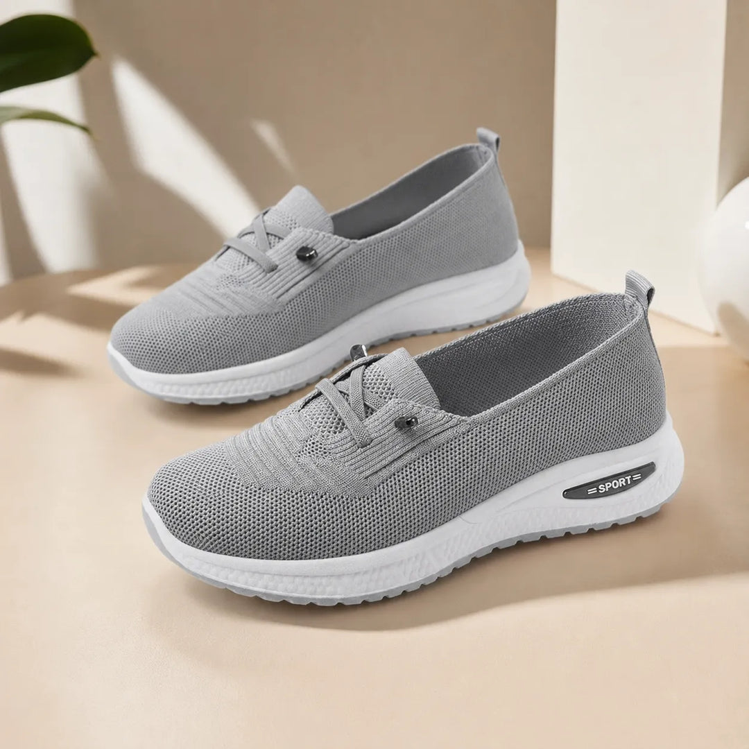 Stelora – Dzianinowe Sneakersy Slip On dla kobiet, Amortyzowane Buty do Codziennego Chodzenia