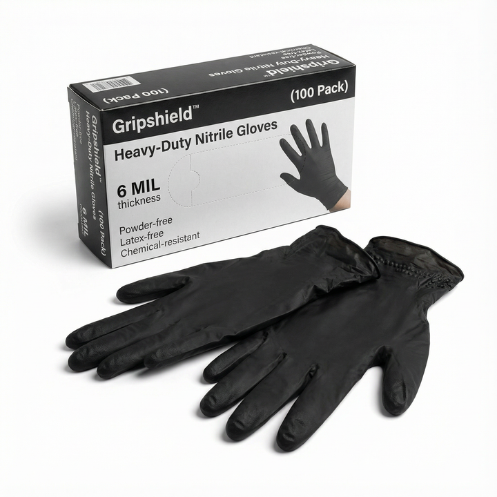 Gripshield - Rękawice nitrylowe o dużej wytrzymałości (opakowanie 100 szt.)