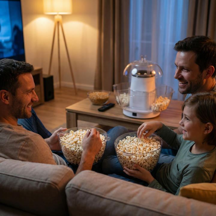 Popflo – Ekspres do popcornu na gorące powietrze do szybkich, bezolejowych przekąsek
