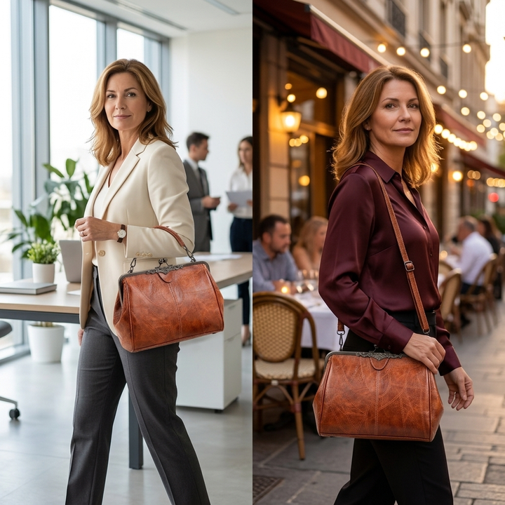 Bellora – Vintage Torebka z Zapięciem na Zamek