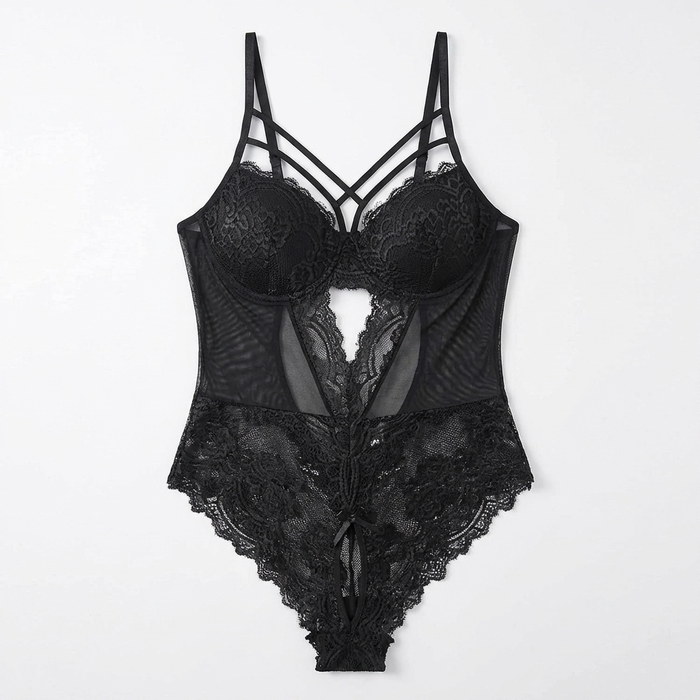Noirette – Kobiecy body z koronką i ramiączkami