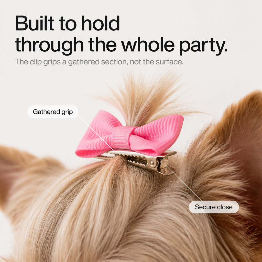 Browsie - Urocze Spinki do Włosów w Kształcie Kokardki dla Psów i Kotów