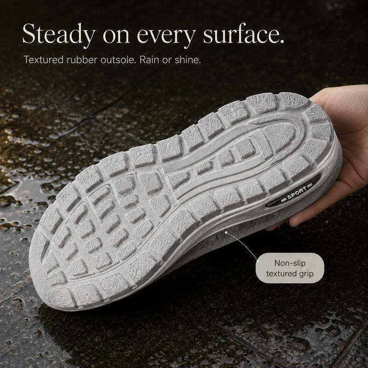 Stelora – Dzianinowe Sneakersy Slip On dla kobiet, Amortyzowane Buty do Codziennego Chodzenia