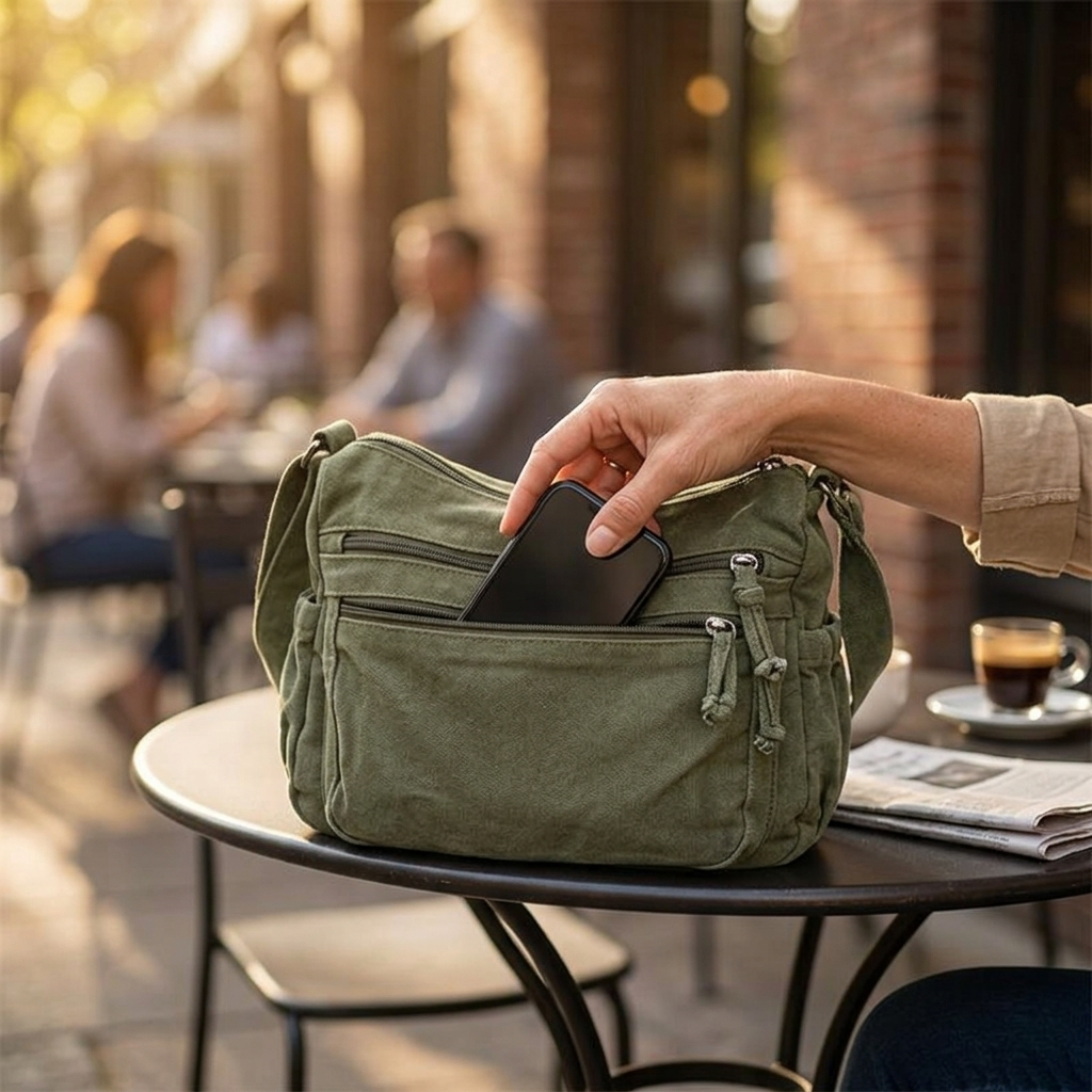 Carvia – Torba Hobo z Prania Canvas na Co Dzień