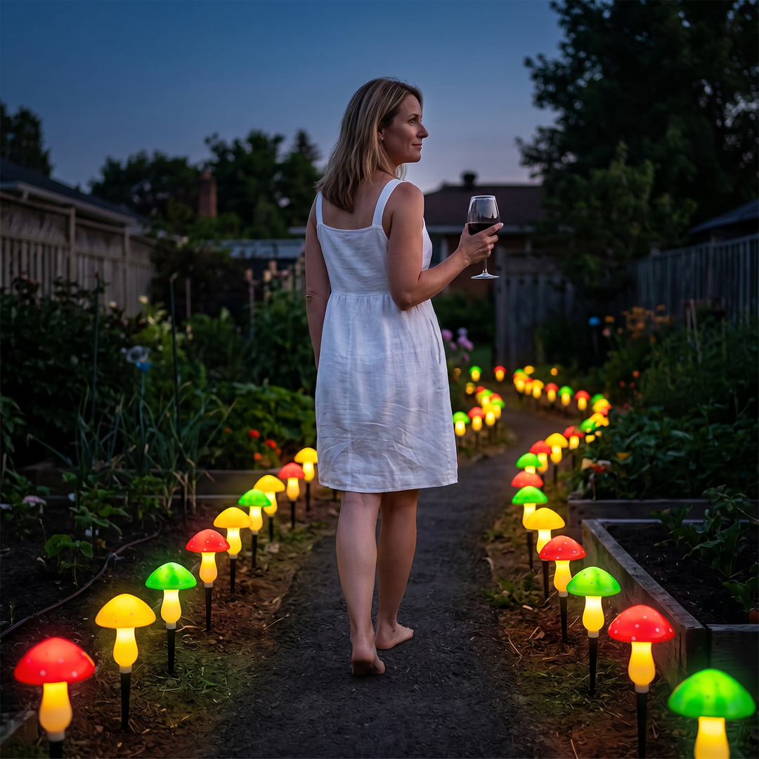Glowvara – Solarne Grzyby Oświetleniowe do Ścieżek w Ogrodzie