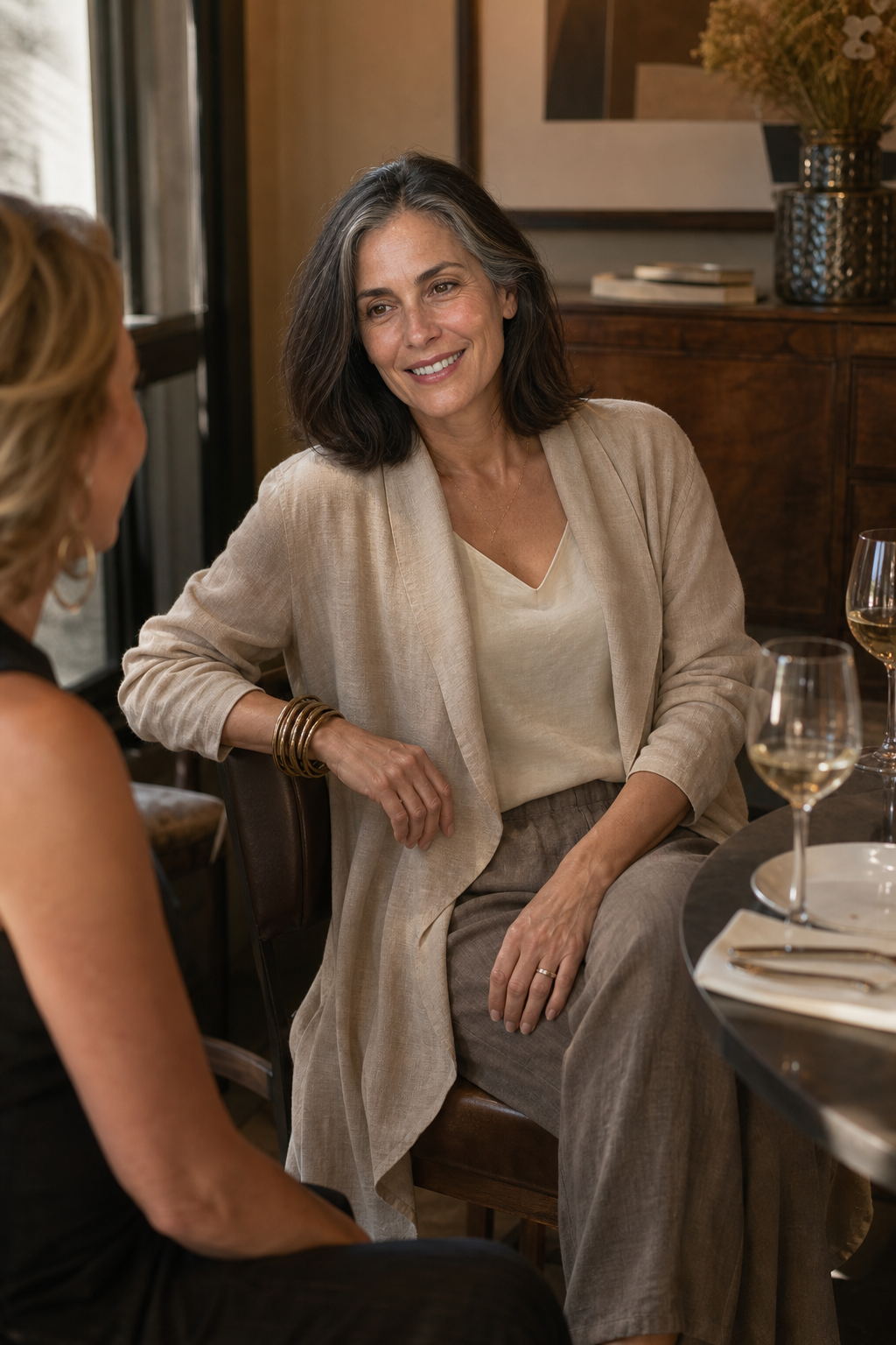 Wearbella – Zrelaksowany zestaw marynarki z szerokimi nogawkami w trzech częściach