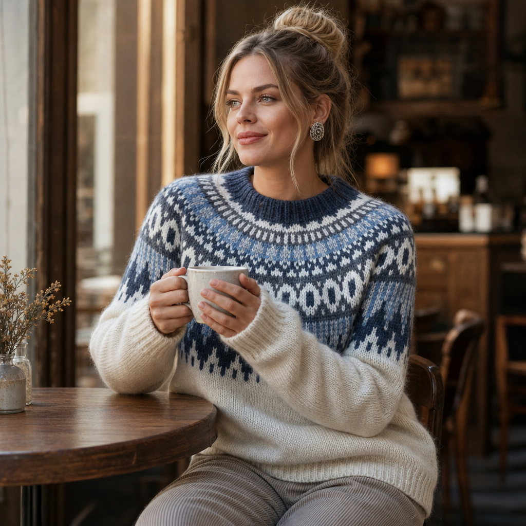 Wearlyn – Sweter dzianinowy z opadającymi ramionami w kolorze blokowym