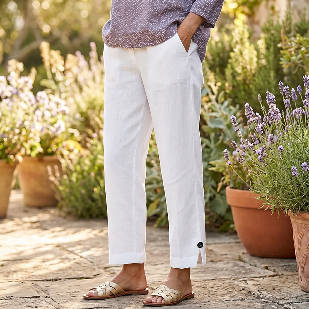 Womee – Kobiece Spodnie Cropped Soft-Stretch
