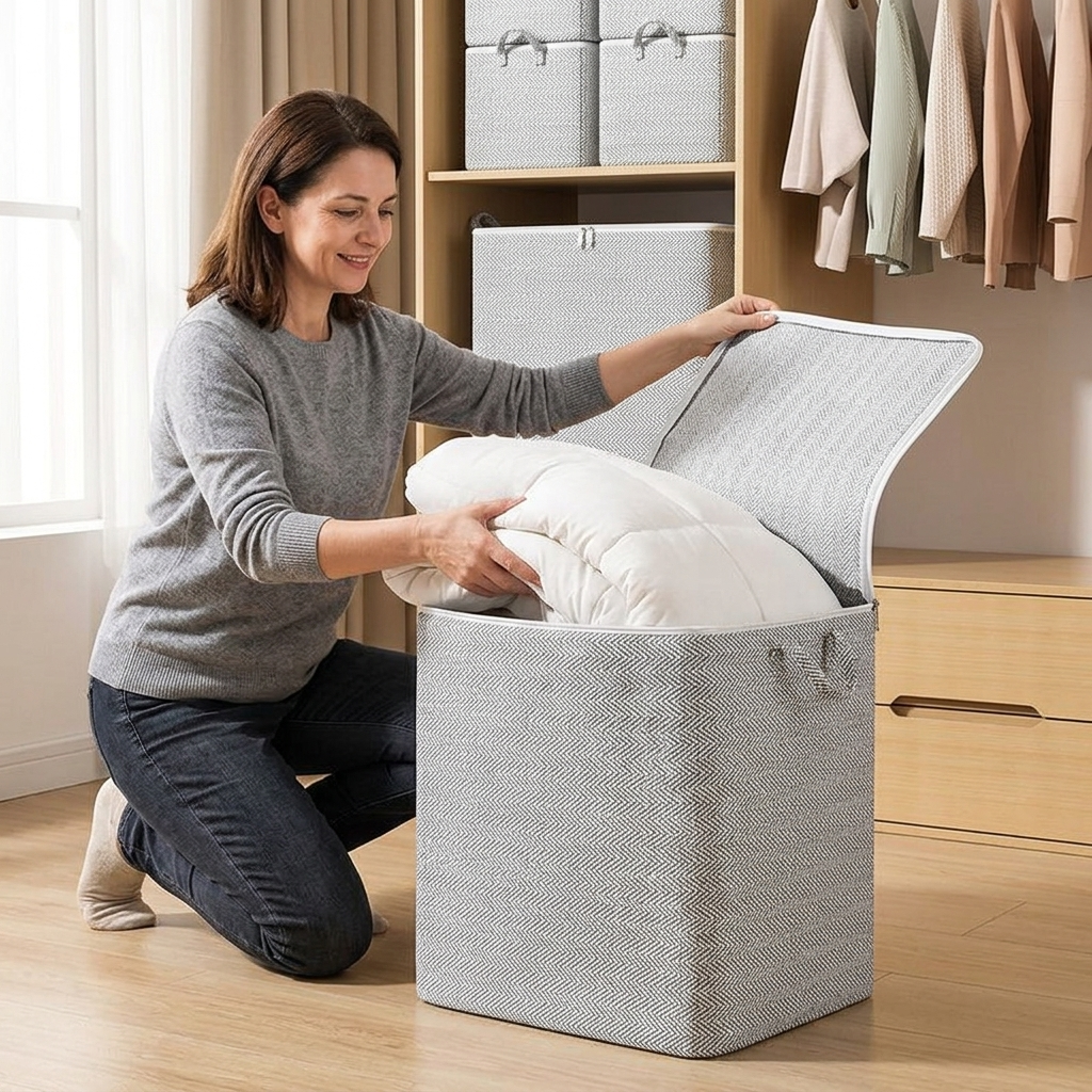 Tidara – Torba do przechowywania o dużej pojemności na koce i kołdry