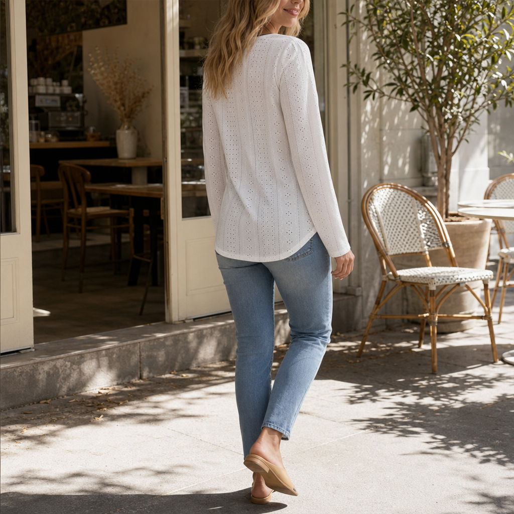 Wearbella – Top z dzianiny z zamkiem na szyi