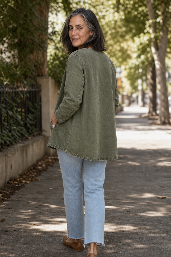 Corriveau – Kurtka w stylu prania denimu
