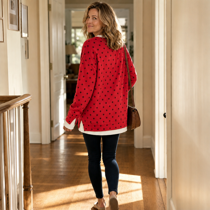 Wearbella – Sweter z kropkami w warstwach