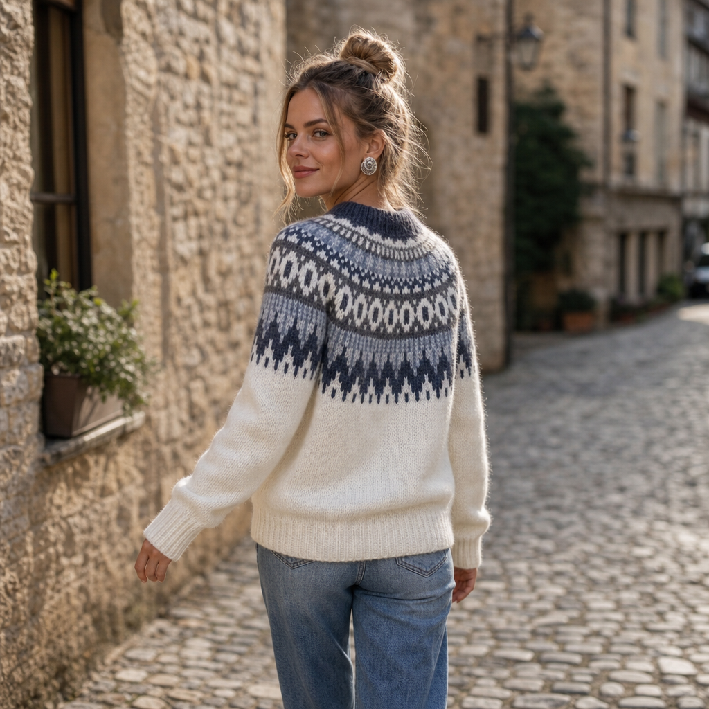 Wearlyn – Sweter dzianinowy z opadającymi ramionami w kolorze blokowym