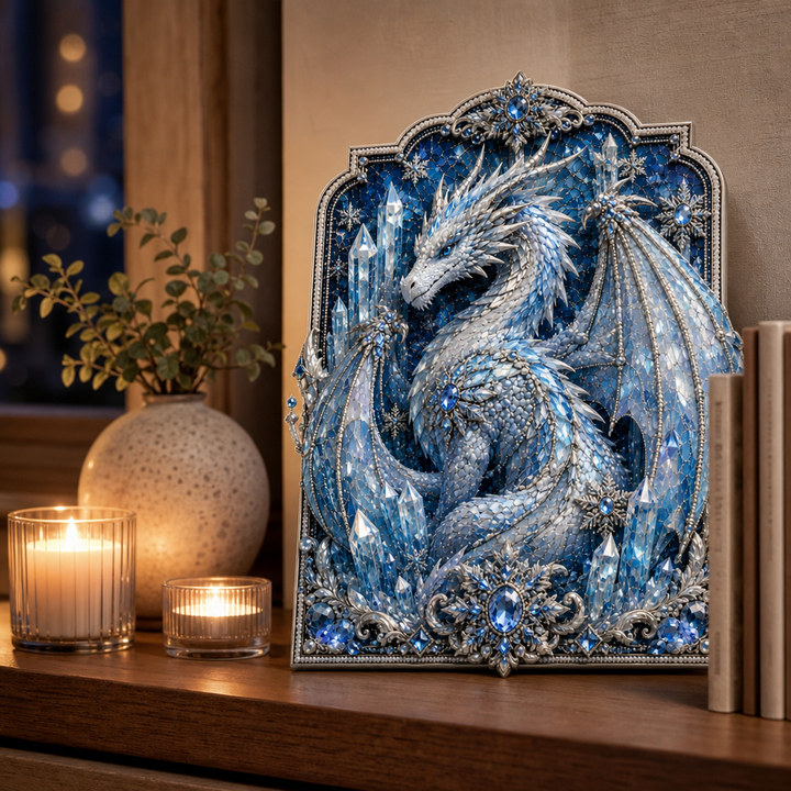 Dragonelle – Zestaw do Sztuki Diamentowej z Kryształowym Smokiem 3D