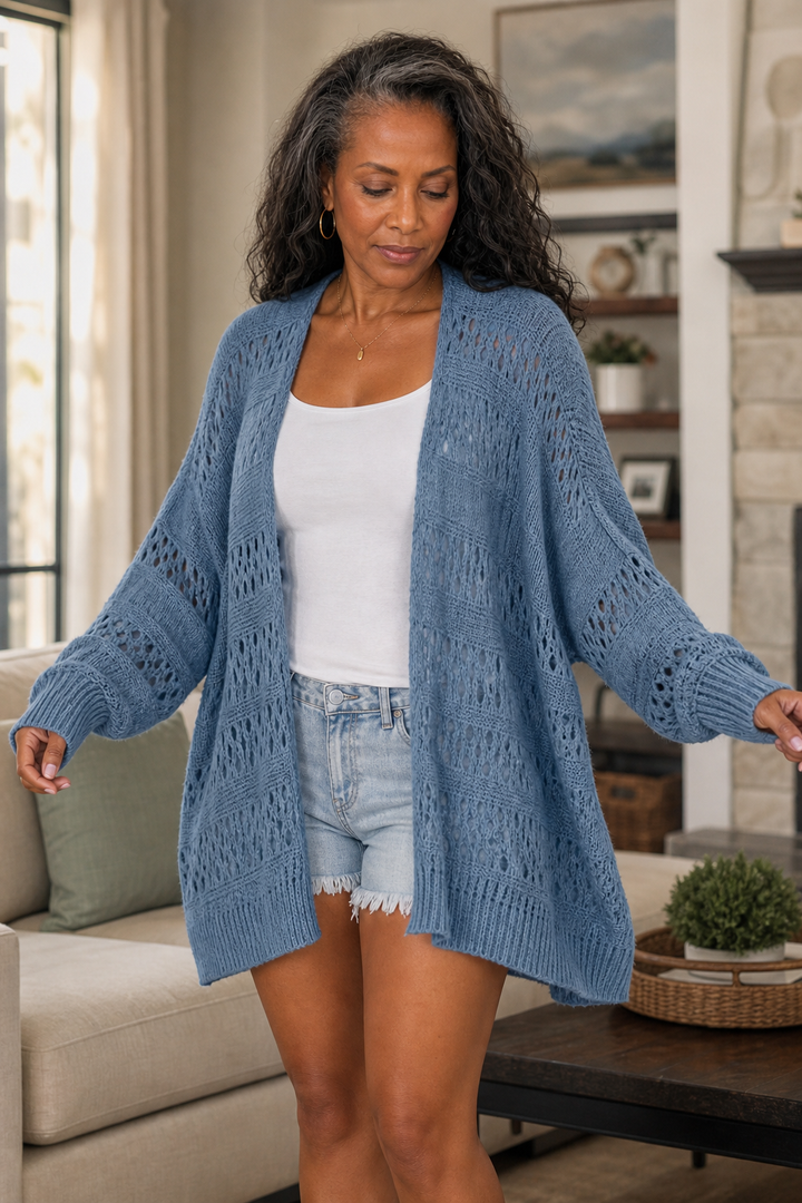 Slouchbelle – Kardigan z otwartym przodem i rękawami w stylu batwing