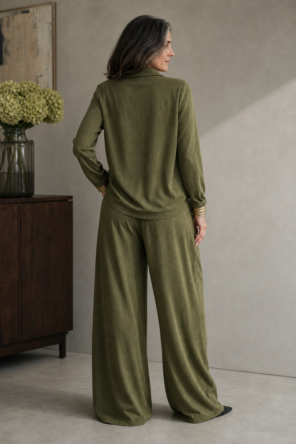 Wearbella – Dzianinowy Top z Żebrowanym Wzorem i Spodnie