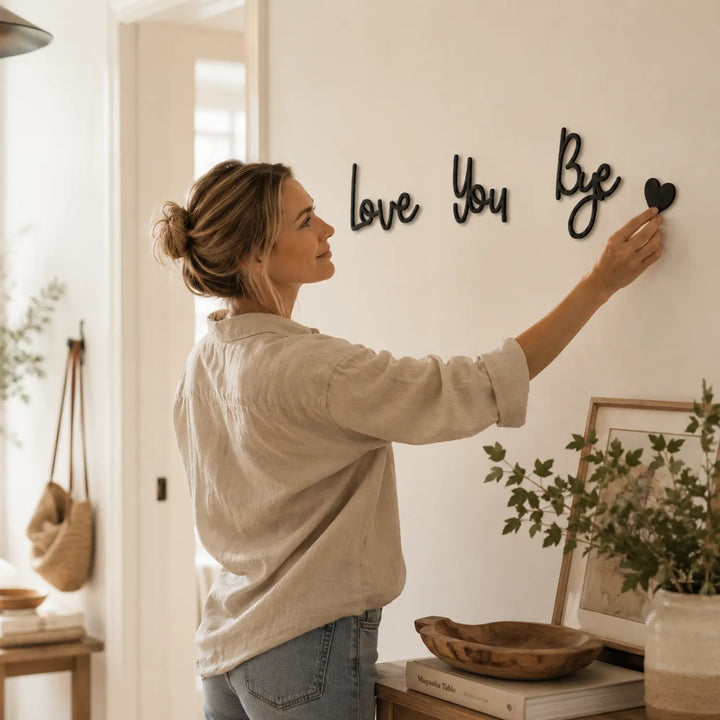 Homely – Zestaw skryptów na ścianę "Kocham Cię, Pa" z akcentem serca