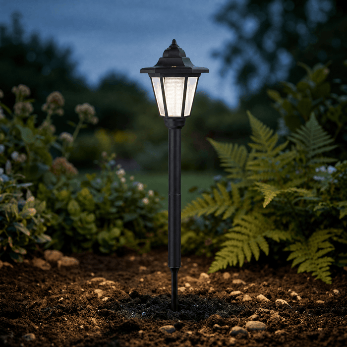 Lumivera – Vintage Sześcienna Lampa Ogrodowa Solarna