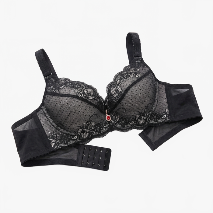 Florelle – Biustonosz Push-Up z Koronką dla Kobiet z Wygładzającymi Skrzydełkami