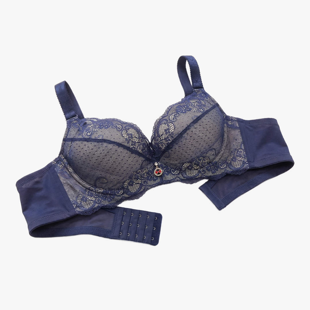 Florelle – Biustonosz Push-Up z Koronką dla Kobiet z Wygładzającymi Skrzydełkami