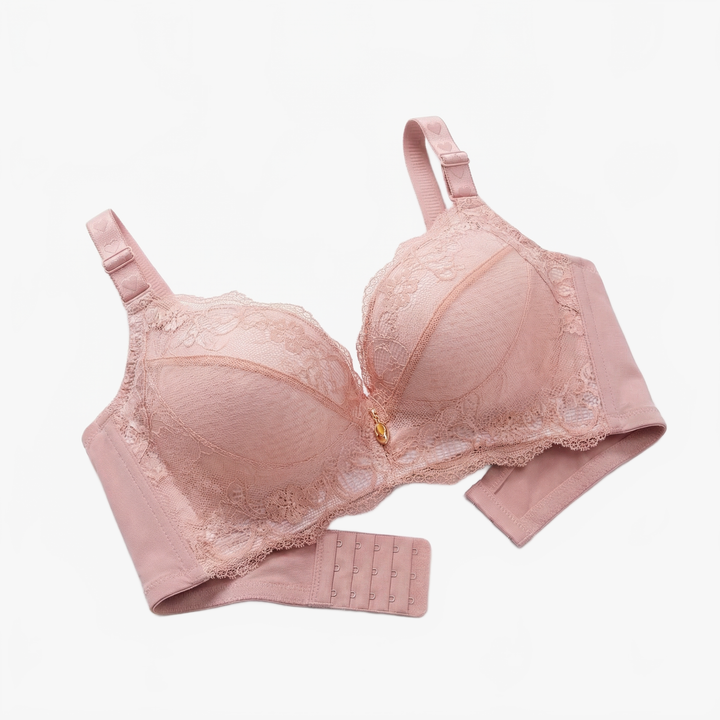 Florelle – Biustonosz Push-Up z Koronką dla Kobiet z Wygładzającymi Skrzydełkami