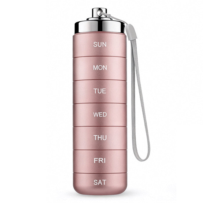 Pillvault – Wodoodporny 7-dniowy aluminiowy organizer na leki